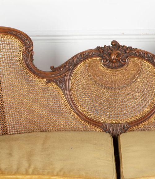 19TH CENTURY FRENCH BERGRE SETTEE - ADDITIONAL PHOTO 4