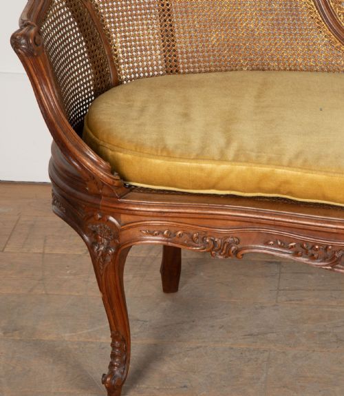 19TH CENTURY FRENCH BERGRE SETTEE - ADDITIONAL PHOTO 5