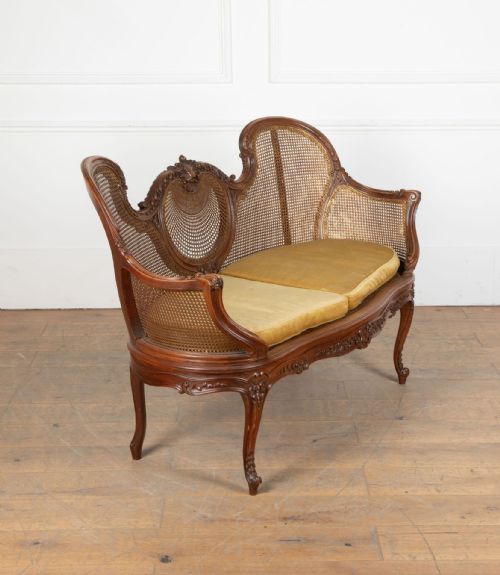 19TH CENTURY FRENCH BERGRE SETTEE - ADDITIONAL PHOTO 7