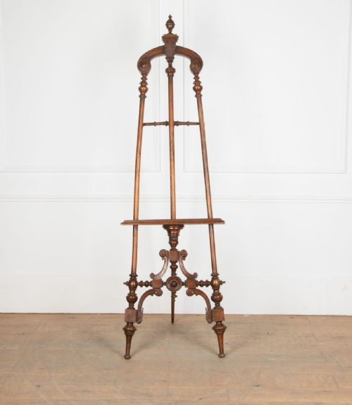 19TH CENTURY VICTORIAN WALNUT EASEL - ADDITIONAL PHOTO 1