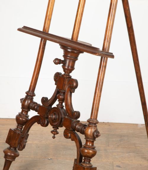 19TH CENTURY VICTORIAN WALNUT EASEL - ADDITIONAL PHOTO 4