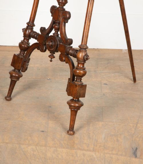 19TH CENTURY VICTORIAN WALNUT EASEL - ADDITIONAL PHOTO 5
