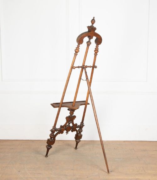 19TH CENTURY VICTORIAN WALNUT EASEL - ADDITIONAL PHOTO 7