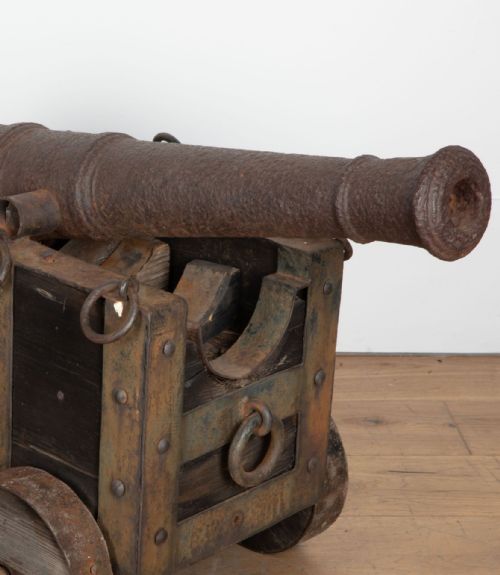 PAIR OF 19TH CENTURY COUNTRY HOUSE NAVAL CANONS - ADDITIONAL PHOTO 6