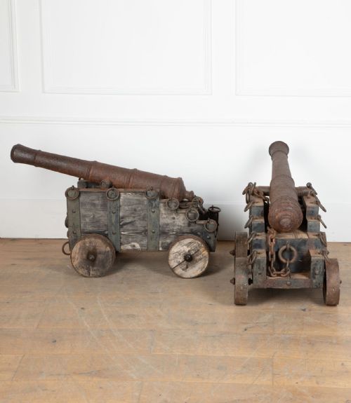 PAIR OF 19TH CENTURY COUNTRY HOUSE NAVAL CANONS - ADDITIONAL PHOTO 8