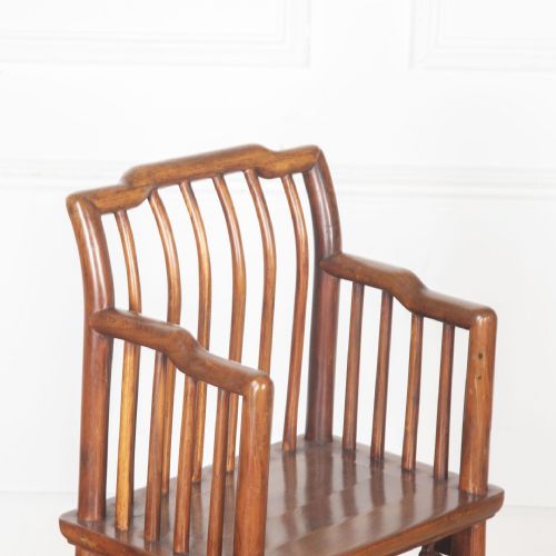 20TH CENTURY CHINESE HARDWOOD HIGH CHAIR - ADDITIONAL PHOTO 5