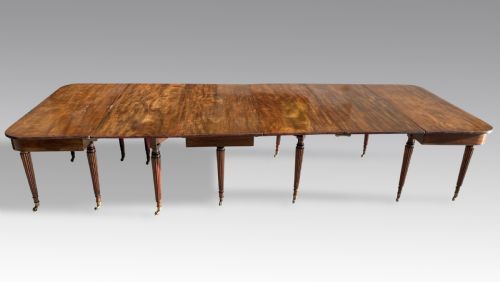 GILLOWS MAHOGANY EXTENDING DINING TABLE - ADDITIONAL PHOTO 4