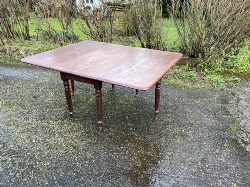 GEORGIAN DROP LEAF MAHOGANY TABLE - ADDITIONAL PHOTO 2