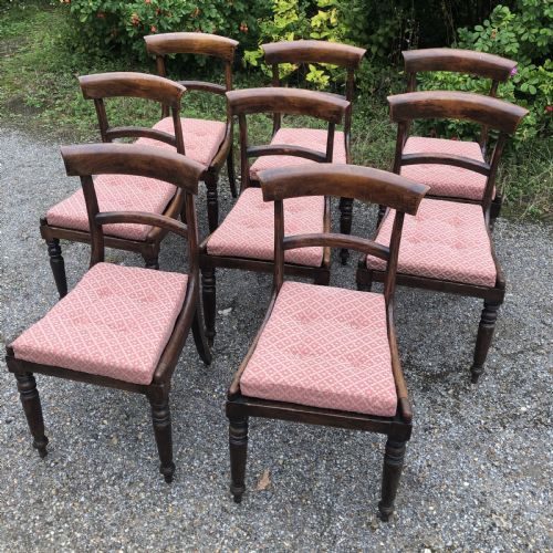 SET OF EIGHT REGENCY FAUX ROSEWOOD DINING CHAIRS - ADDITIONAL PHOTO 10