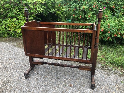 19th century rocking child's cotcrib - CATEGORY: ANTIQUE MISCELLANEOUS - DATED VICTORIAN