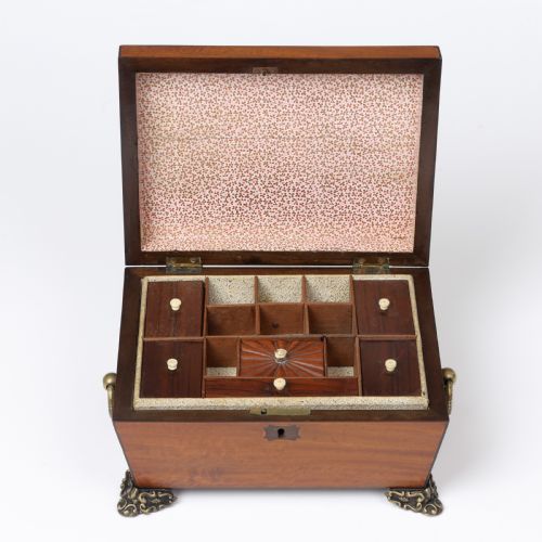 SATINWOOD NEEDLEWORK OR JEWELLERY BOX - ADDITIONAL PHOTO 3