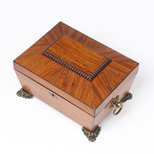 SATINWOOD NEEDLEWORK OR JEWELLERY BOX - ADDITIONAL PHOTO 4