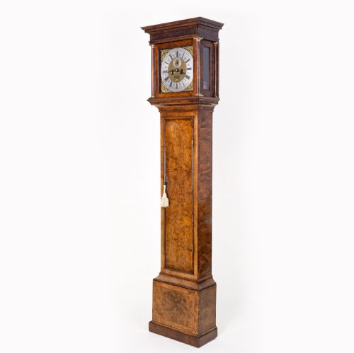 WALNUT LONGCASE CLOCK LANGLEY BRADLEY - ADDITIONAL PHOTO 1