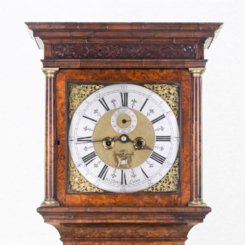 WALNUT LONGCASE CLOCK LANGLEY BRADLEY - ADDITIONAL PHOTO 2