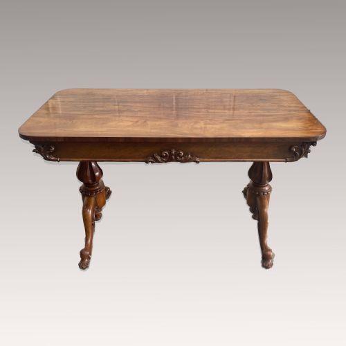 EARLY 19TH CENTURY MAHOGANY LIBRARY TABLE - ADDITIONAL PHOTO 3