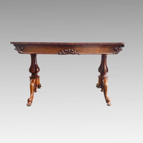 EARLY 19TH CENTURY MAHOGANY LIBRARY TABLE - ADDITIONAL PHOTO 5