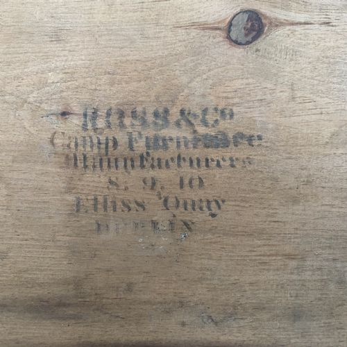 TEAK MILITARYCAMPAIGN CHEST OF DRAWERS BY ROSS CO DUBLIN - ADDITIONAL PHOTO 12