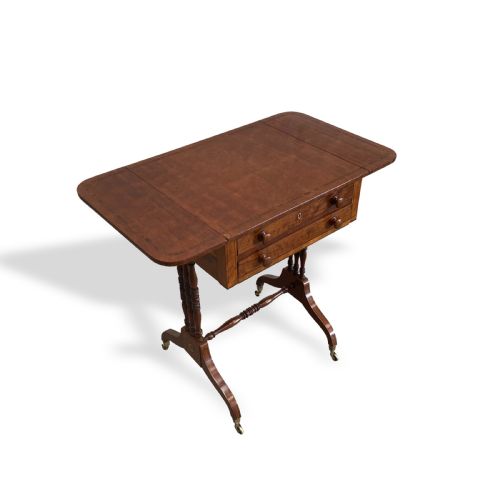 REGENCY MAHOGANY DROPFLAP LAMPENDOCCASIONALSMALLSOFA TABLE - ADDITIONAL PHOTO 2
