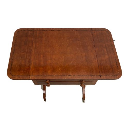 REGENCY MAHOGANY DROPFLAP LAMPENDOCCASIONALSMALLSOFA TABLE - ADDITIONAL PHOTO 4