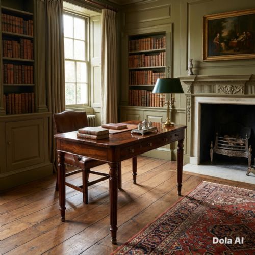 REGENCY ROSEWOOD LIBRARY TABLE ATTRIBUTED TO GILOWS - ADDITIONAL PHOTO 1