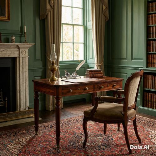 REGENCY ROSEWOOD LIBRARY TABLE ATTRIBUTED TO GILOWS - ADDITIONAL PHOTO 2