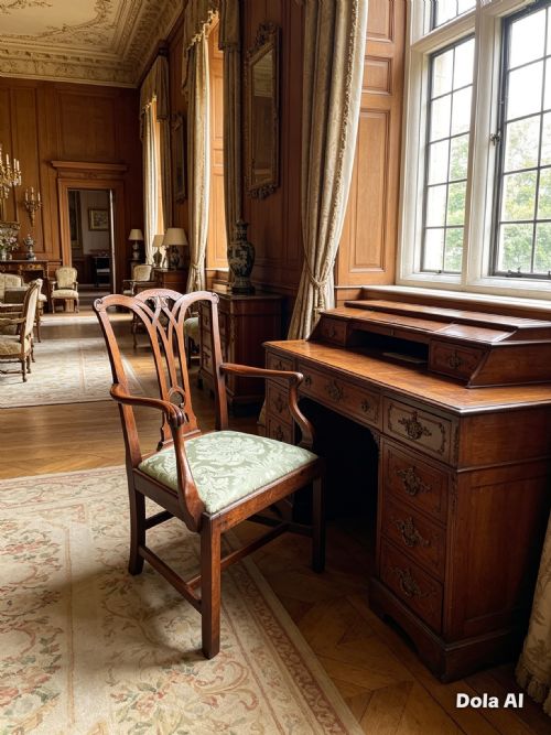 18TH CENTURY CHIPPENDALE DESIGN ARMCHAIR - ADDITIONAL PHOTO 1