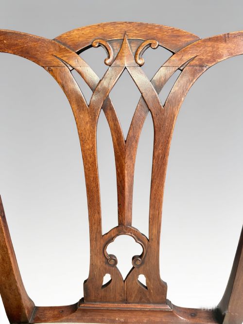 18TH CENTURY CHIPPENDALE DESIGN ARMCHAIR - ADDITIONAL PHOTO 8