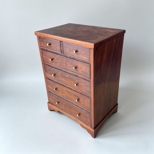 GEORGE III PERIOD MAHOGANY MINIATURE CHEST OF DRAWERS - ADDITIONAL PHOTO 3