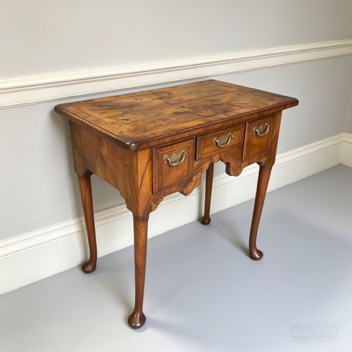 SMALL GEORGE II WALNUT LOWBOY - ADDITIONAL PHOTO 1