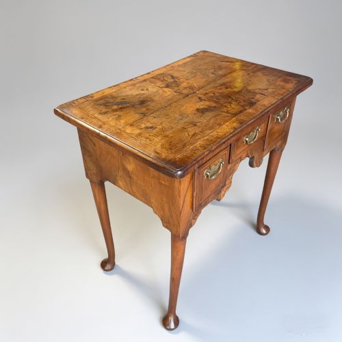 SMALL GEORGE II WALNUT LOWBOY - ADDITIONAL PHOTO 2