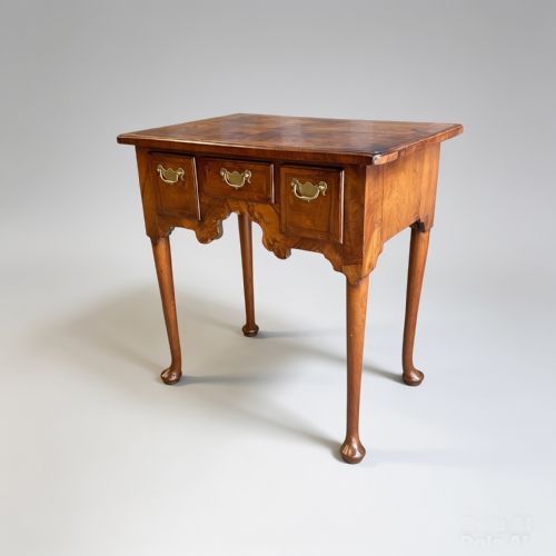 SMALL GEORGE II WALNUT LOWBOY - ADDITIONAL PHOTO 4