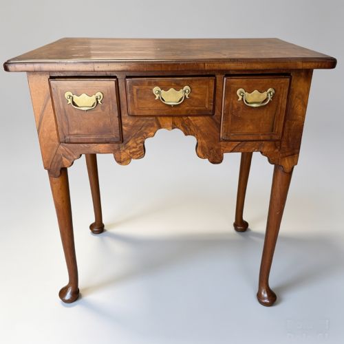 SMALL GEORGE II WALNUT LOWBOY - ADDITIONAL PHOTO 5