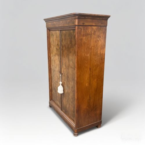 BURR WALNUT BONNETIERE WADROBE CUPBOARD - ADDITIONAL PHOTO 4