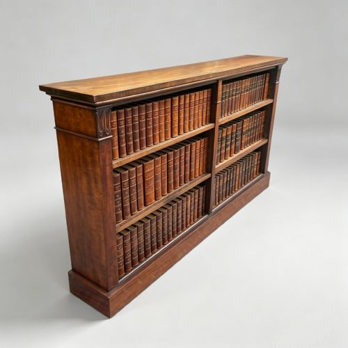 ENGLISH REGENCY PERIOD MAHOGANY OPEN BOOKSHELVES