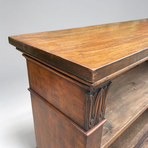 ENGLISH REGENCY PERIOD MAHOGANY OPEN BOOKSHELVES - ADDITIONAL PHOTO 1