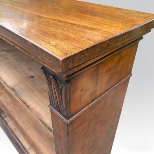 ENGLISH REGENCY PERIOD MAHOGANY OPEN BOOKSHELVES - ADDITIONAL PHOTO 9