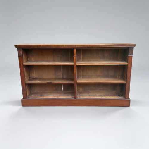 ENGLISH REGENCY PERIOD MAHOGANY OPEN BOOKSHELVES - ADDITIONAL PHOTO 11