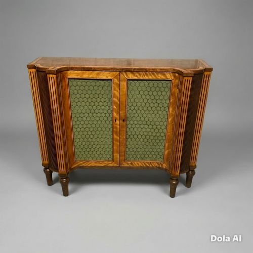 GEORGIAN SATINWOOD SIDE CABINET IN THE MANNER OF INCE MAYHEW - ADDITIONAL PHOTO 8