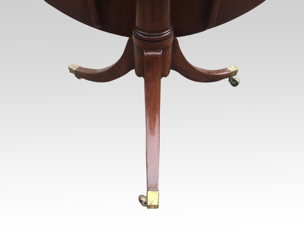 Fine George III period mahogany circular dining table View V
