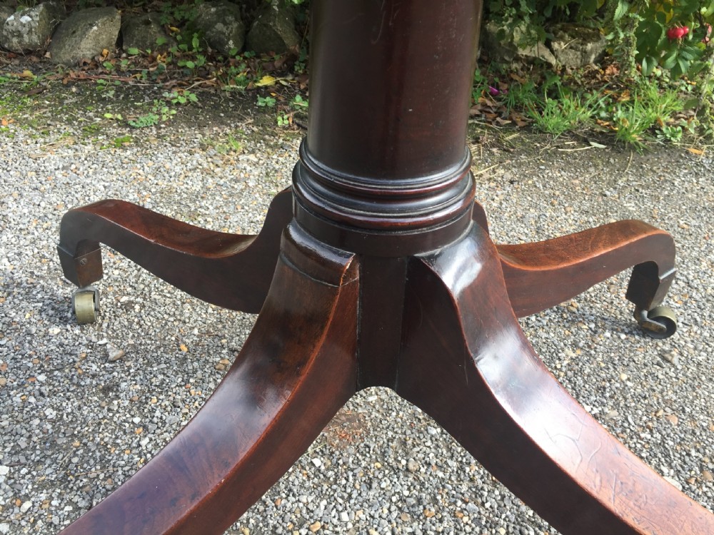 Fine Georgian mahogany twin pedestal Dining Table View III