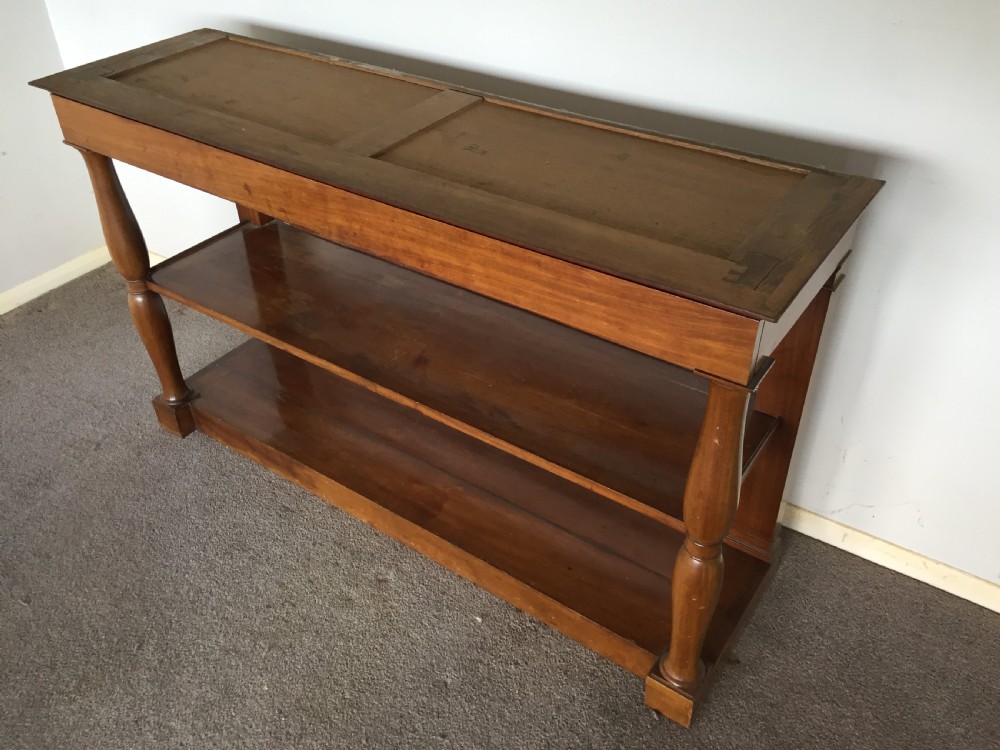 French Console or Buffet Table with marble top View V