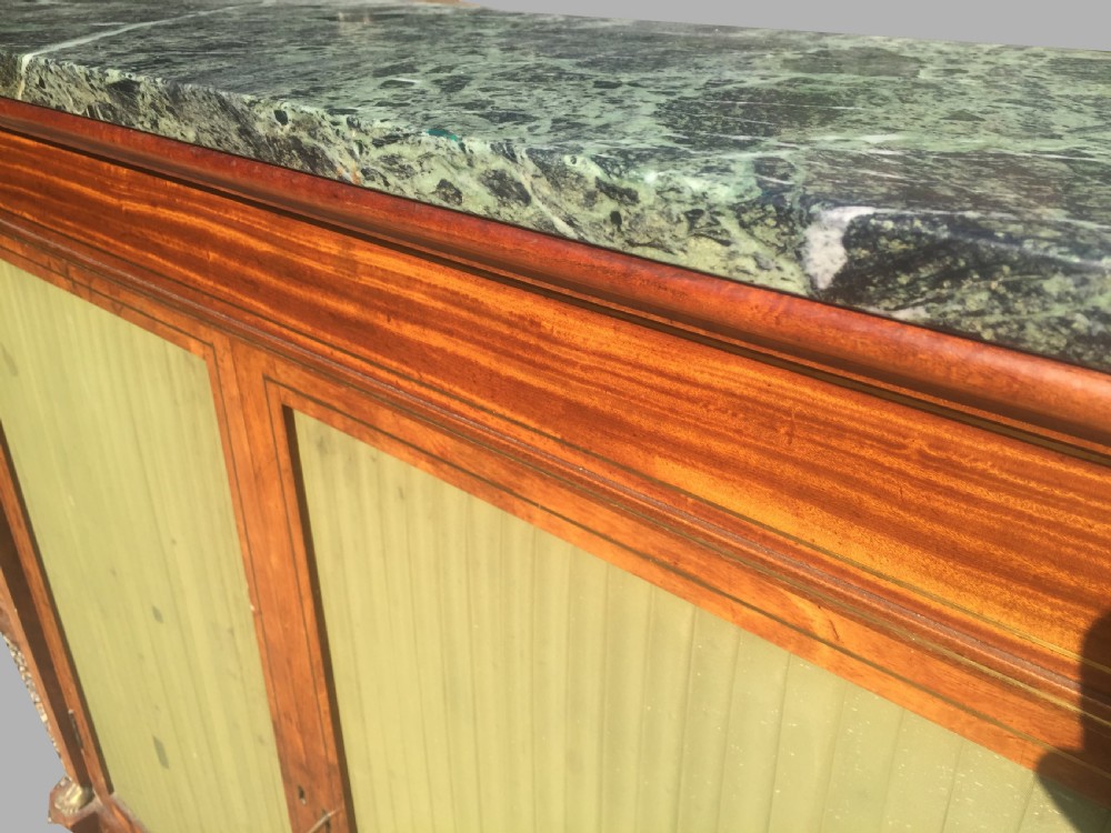 Rare and shallow Satinwood Breakfront side cabinet  View V
