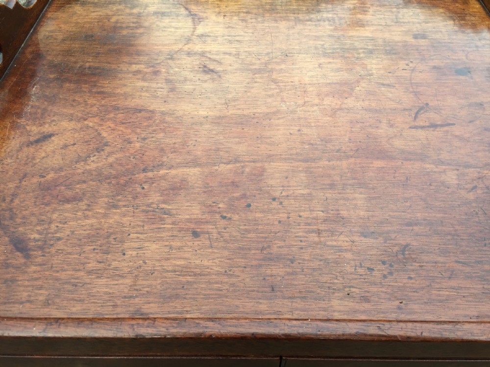 Georgian mahogany tray-top bedside commode View VI