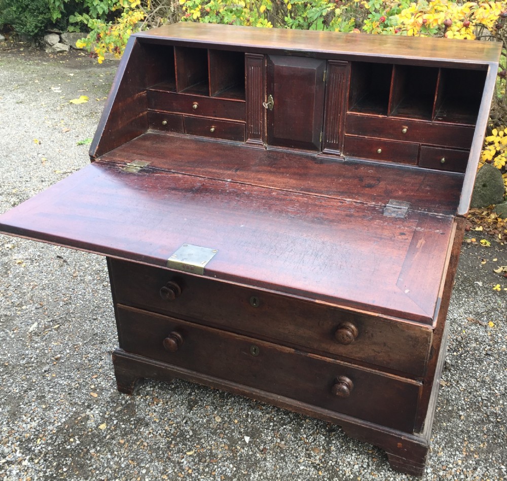 Georgian mahogany 3ft bureau View VII