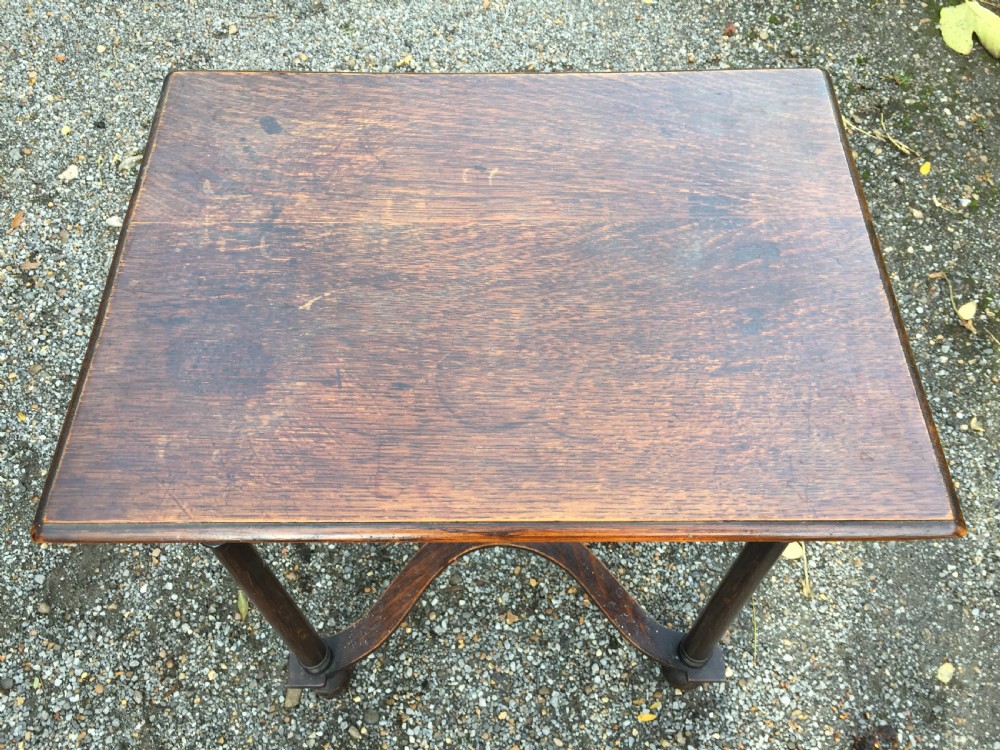 Small oak 17th century style side table  View III