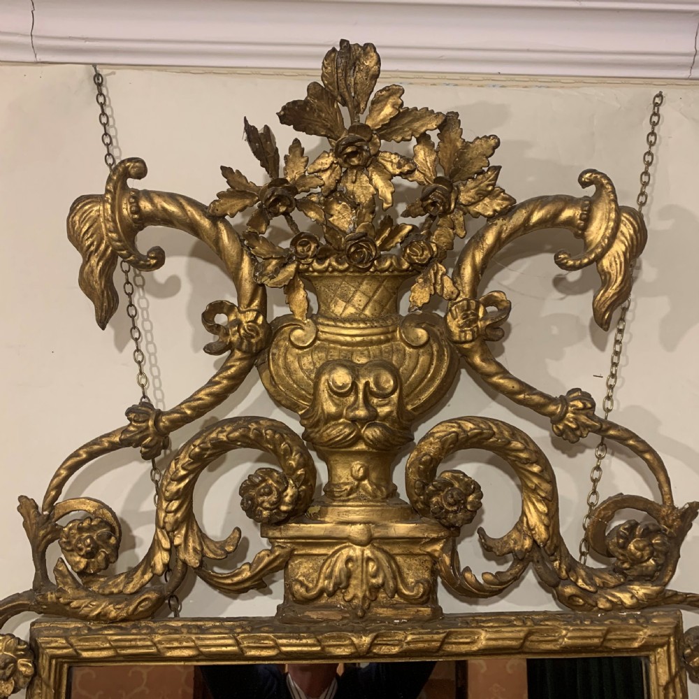 Tall 6ft 6in gilt Mirror View IV