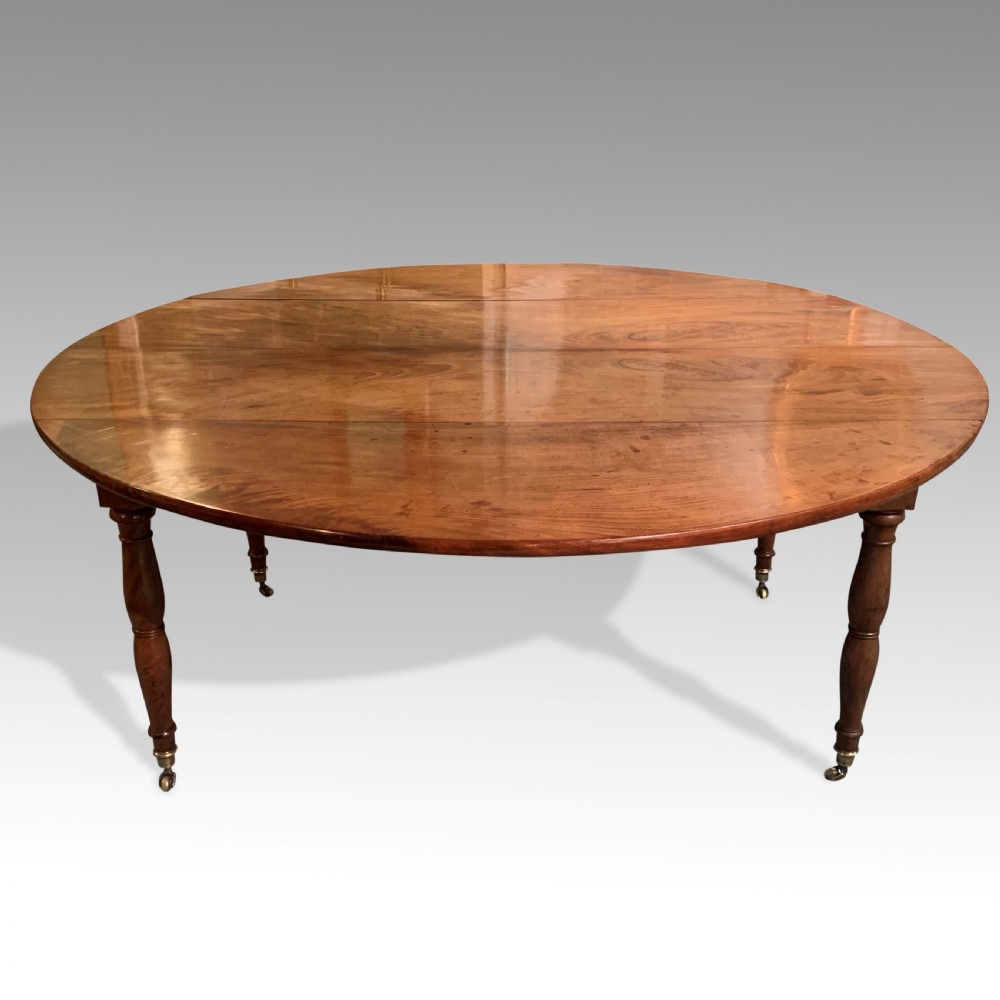 Large Pale fruitwood circular Dining Table  View III