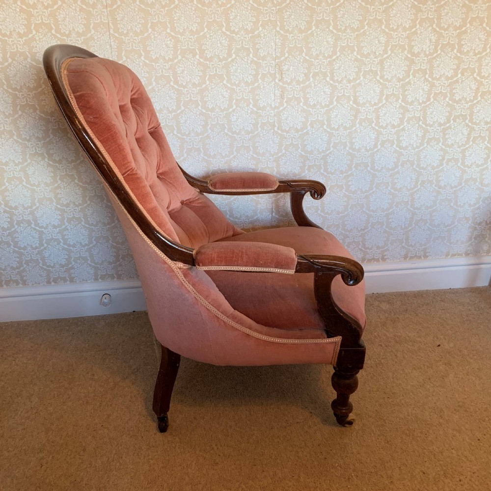 Victorian mahogany armchair/ arm chair View V