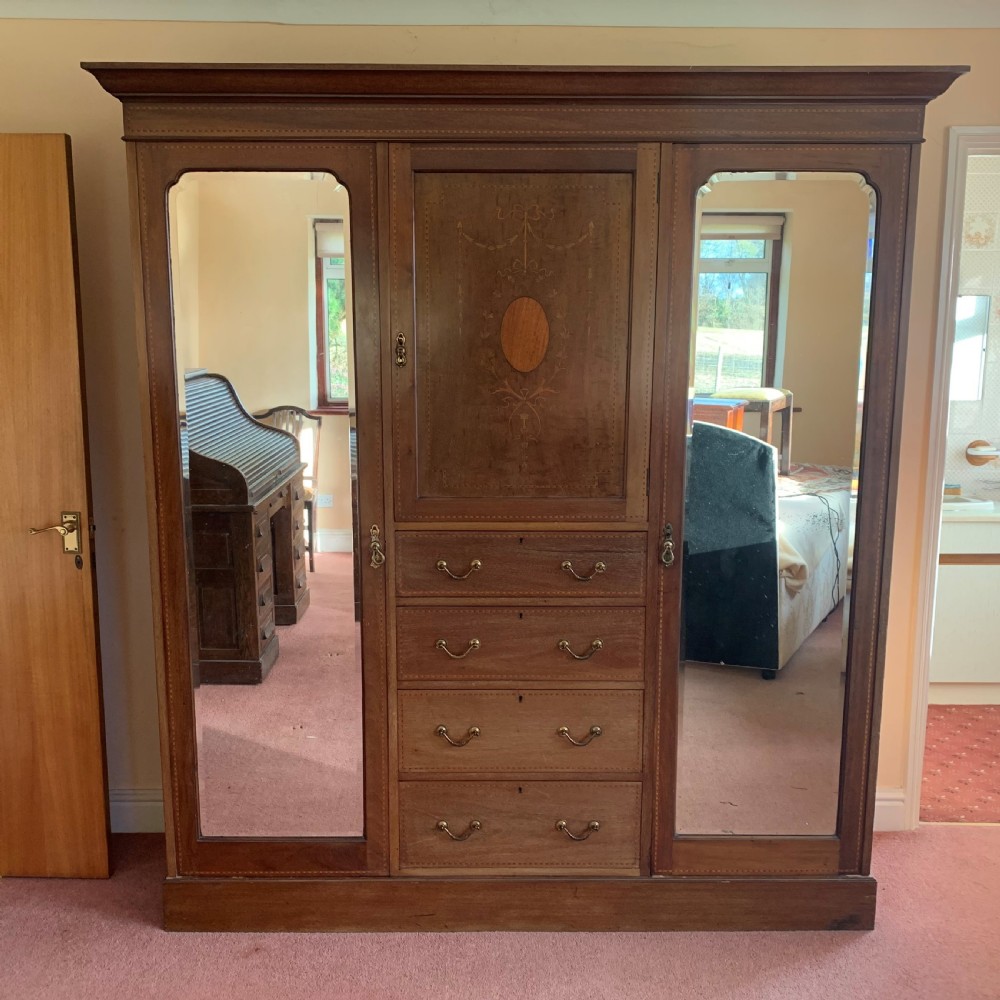 Edwardian triple wardrobe