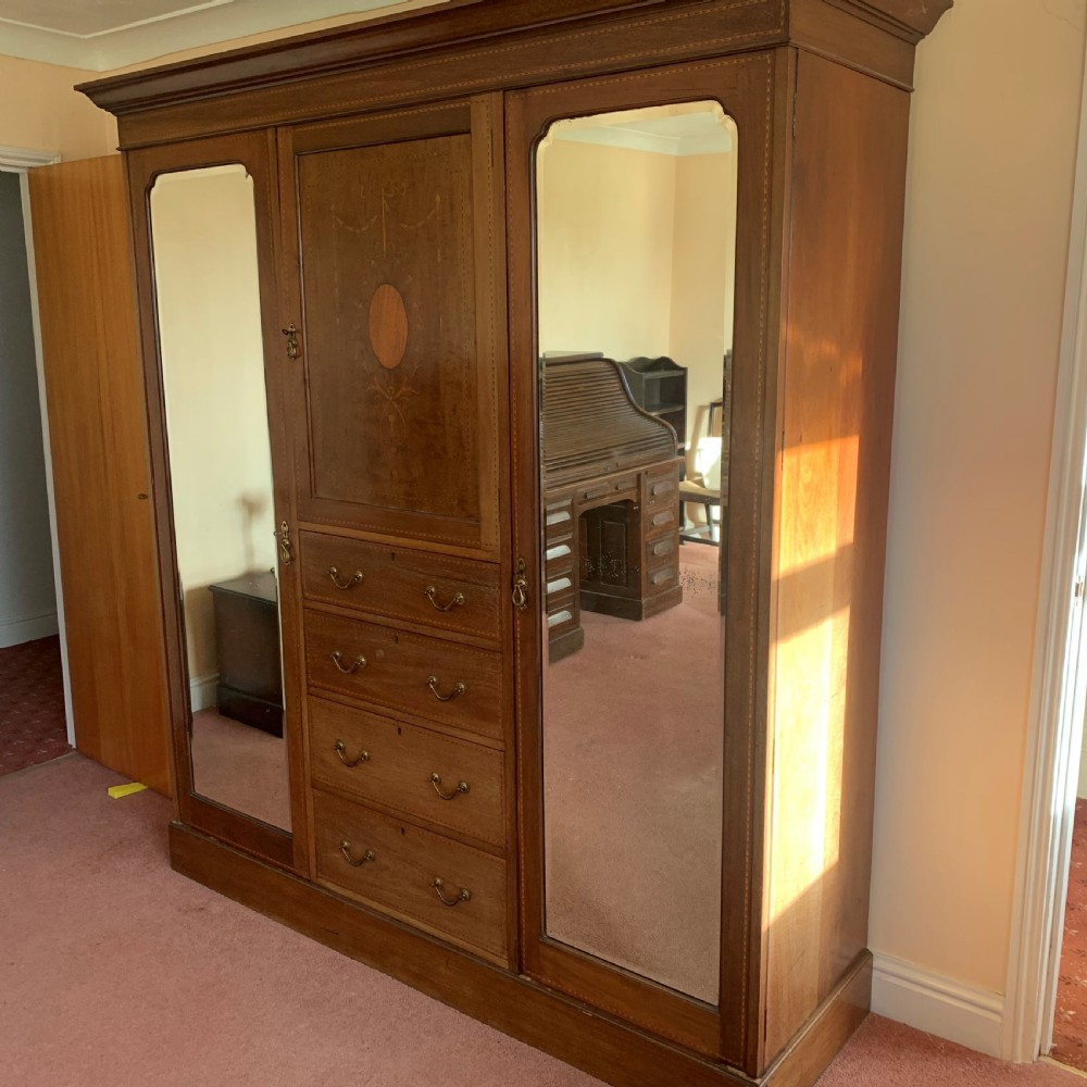 Edwardian triple wardrobe View III